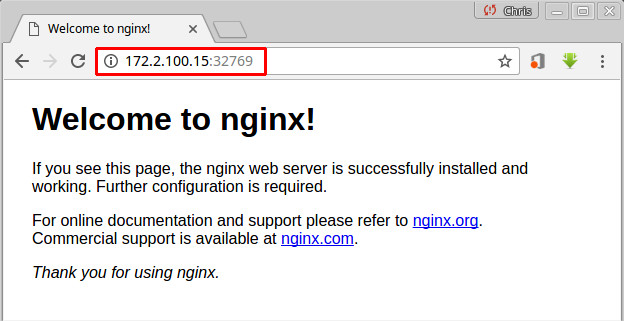 Nginx welcome page. Nginx welcome page