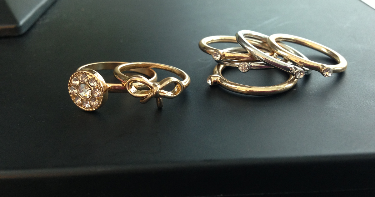 The Accessory: stacked and simple rings.