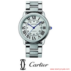 Kate Middleton Style Cartier Ballon Bleu de Cartier Stainless Steel Large Bracelet Watch
