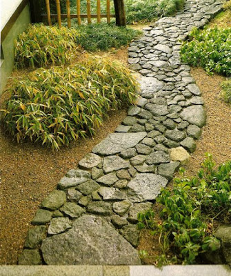 Jardim Japonês Tipos de caminhos de Jardim Japonês