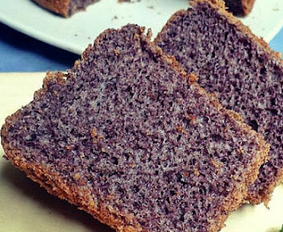 chiffon cake ketan hitam Gambar chiffon cake ketan hitam