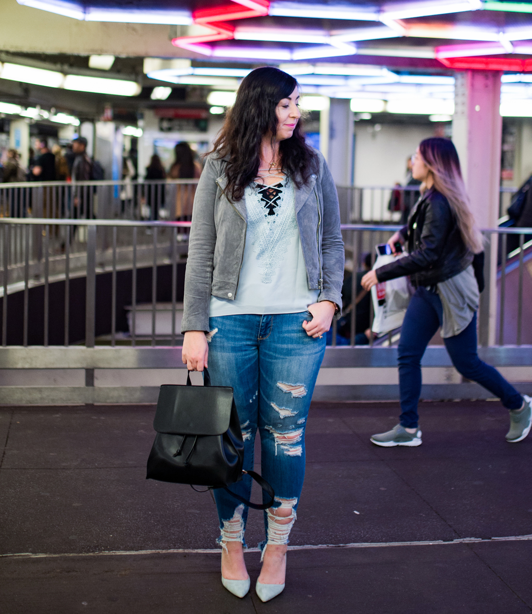The fashionable commute outfit :: Effortlessly with Roxy