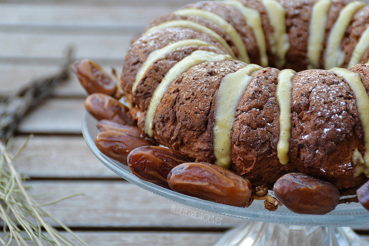 CHESTNUT AND DATE BUNDT CAKE WITH CASHEW FROSTING
