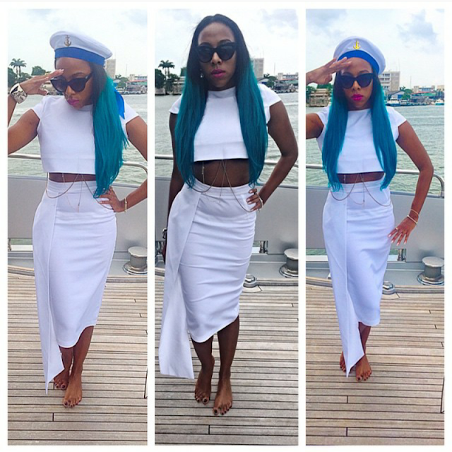 tiwa savage baby shower