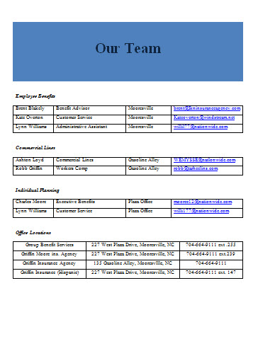 employee benefit package template