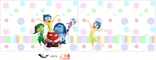 Del Revés, Intensamente o Inside Out: Etiquetas para Candy Bar para Imprimir Gratis. Etiquetas para imprimir gratis de Del Revés, Intensamente o Inside Out.