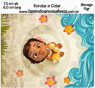 Moana Baby Free Printable Candy Bar Labels.