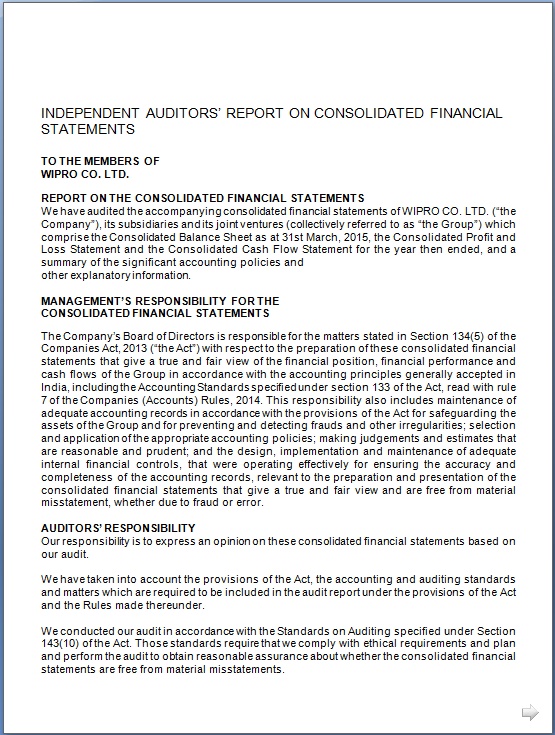 Independent Auditor Sample Report Format in Word Free Downlaod