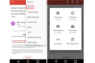 Gmail Snooze Features Starts Rolling-out to “Re-deliver” Your Messages