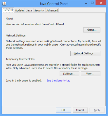 Java-Buddy: How to run Java Control Panel on Windows 8
