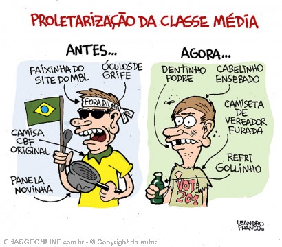Wilson Vieira - Jornalismo e Cultura: Charge do dia - classe média...