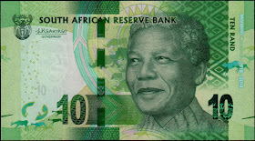 South African Currency 10 Rand Commemorative banknote 2018 Nelson Mandela Centenary