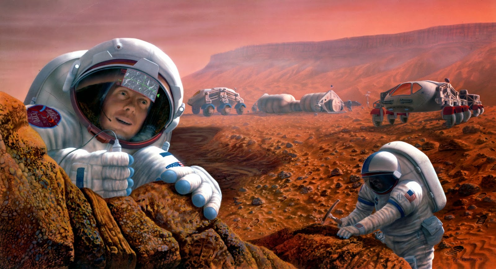 Mars base by Pat Rawlings