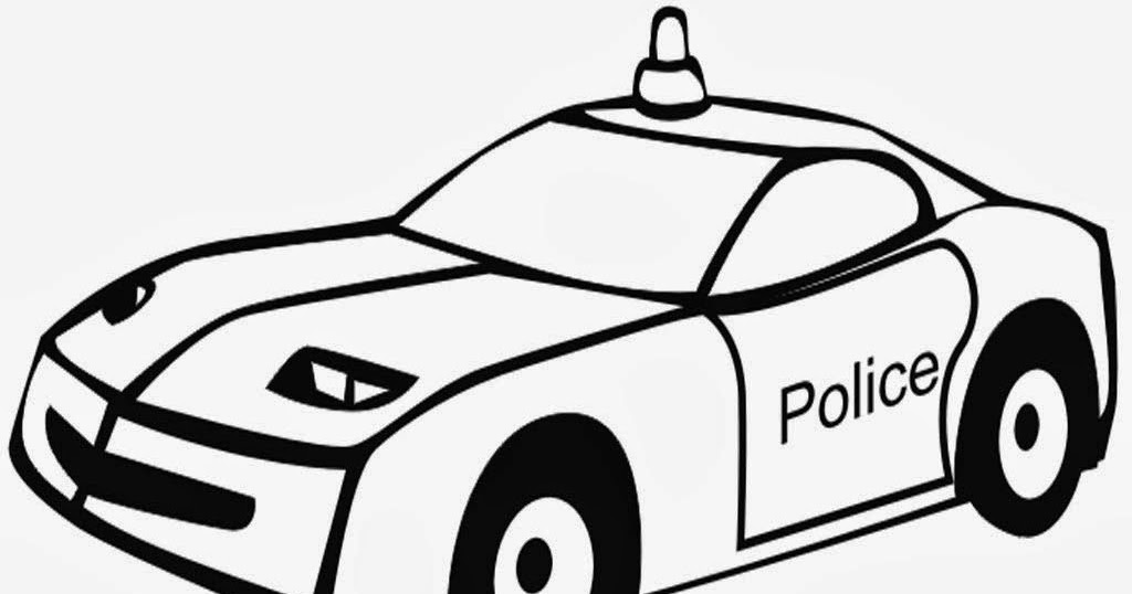 Contoh Gambar Gambar Mobil Polisi Untuk Mewarnai - KataUcap