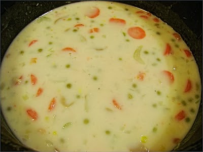 Healthy Skinny Chicken Pot Pie Soup image