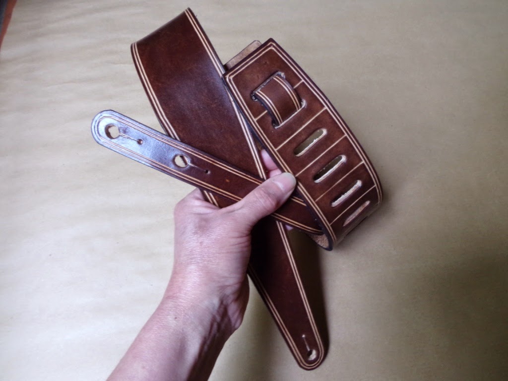 Chimango Sur Correas de cuero para guitarra/bajo Leather straps for