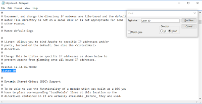 Langkah Cara Merubah Port Delault Apache Server pada XAMPP 3