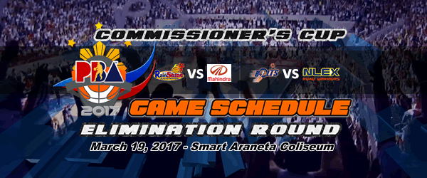 List of PBA Game(s) Sunday March 19, 2017 @ Smart Araneta Coliseum List of PBA Game(s) Sunday March 19, 2017 @ Smart Araneta Coliseum