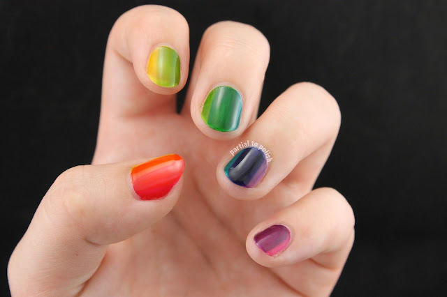 OPI Color Paints Rainbow Horizontal Gradient