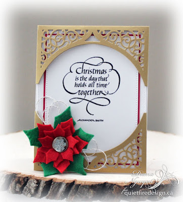 Diana Nguyen, Christmas is the day, Quietfire Design, Christmas, Spellbinders, bliss pockets