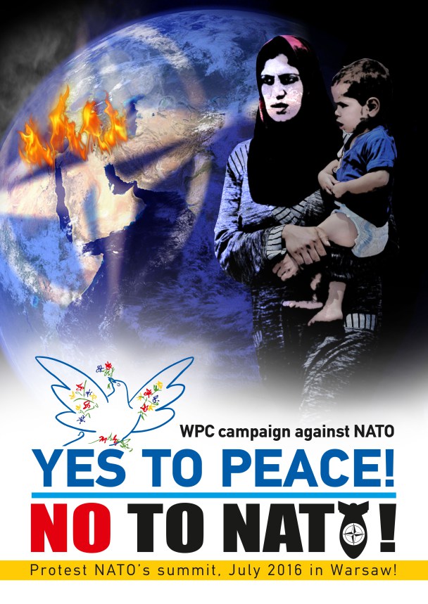 Αφίσα του Παγκοσμίου Συμβουλίου Ειρήνης(Π.Σ.Ε.)