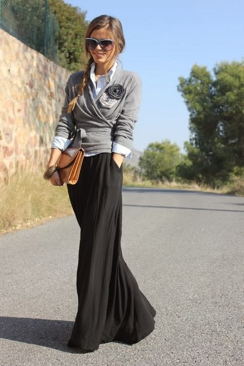 Black Maxi Skirts-Best Ideas and Styles - Fashion Trends For All