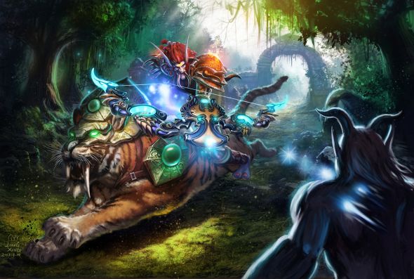 Liang Xing ilustrações fantasia games Blizzard (World of Warcraft, Starcraft, Diablo)