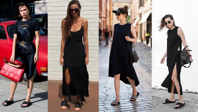 Looks com sandália slide e sandália birken - leiga fashion Looks com sandália slide e sandália birken - leiga fashion