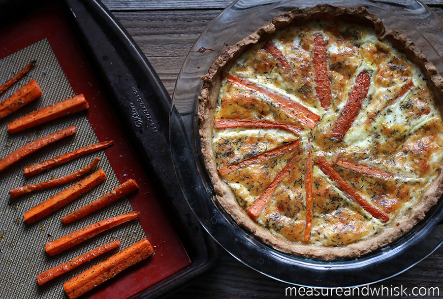 Roasted Carrot and Parmesan Quiche Measure & Whisk Real food cooking