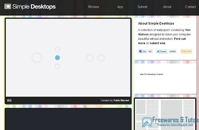 Simple Desktops : une collection de fonds d'écran minimalistes