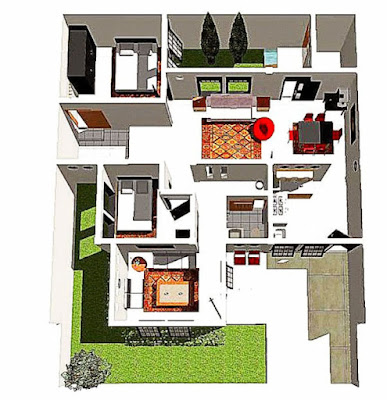Denah Bentuk Rumah Sederhana Tapi mewah ukuran 6x9 Bentuk Denah Rumah Sederhana Tapi mewah ukuran 6x9