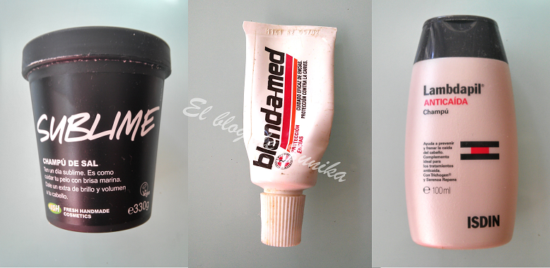champú, pasta y anticaida