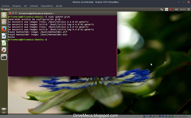 Actualizamos cambios en grub en linux ubuntu Actualizamos cambios en grub en linux ubuntu