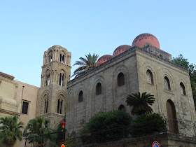 The Church of San Cataldo in Palermo with its spherical red domes