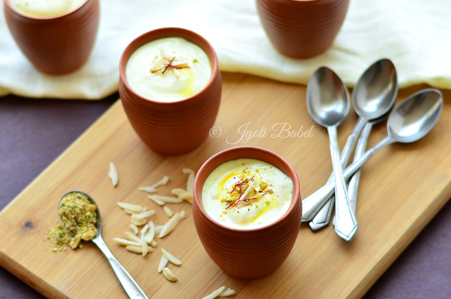 Jyoti's Pages Shrikhand Recipe Creamy Saffron Cardamom Yogurt How to Make Shrikhand from