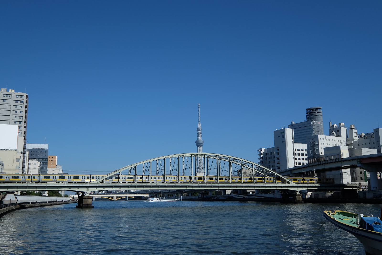 台東区 JR総武線隅田川橋梁 JR Sobu Line Sumidagawa Iron Bridge Taito Ward, Tokyo