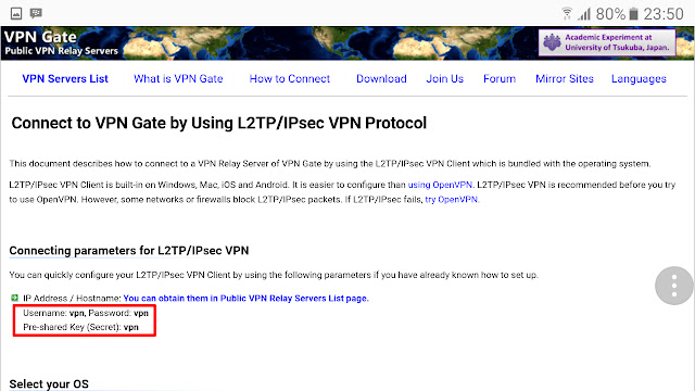 Password VPN Password VPN