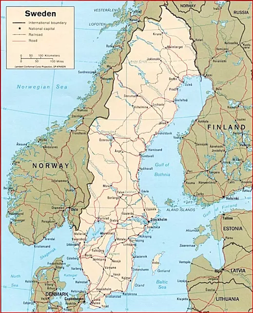 image: Sweden Political Map