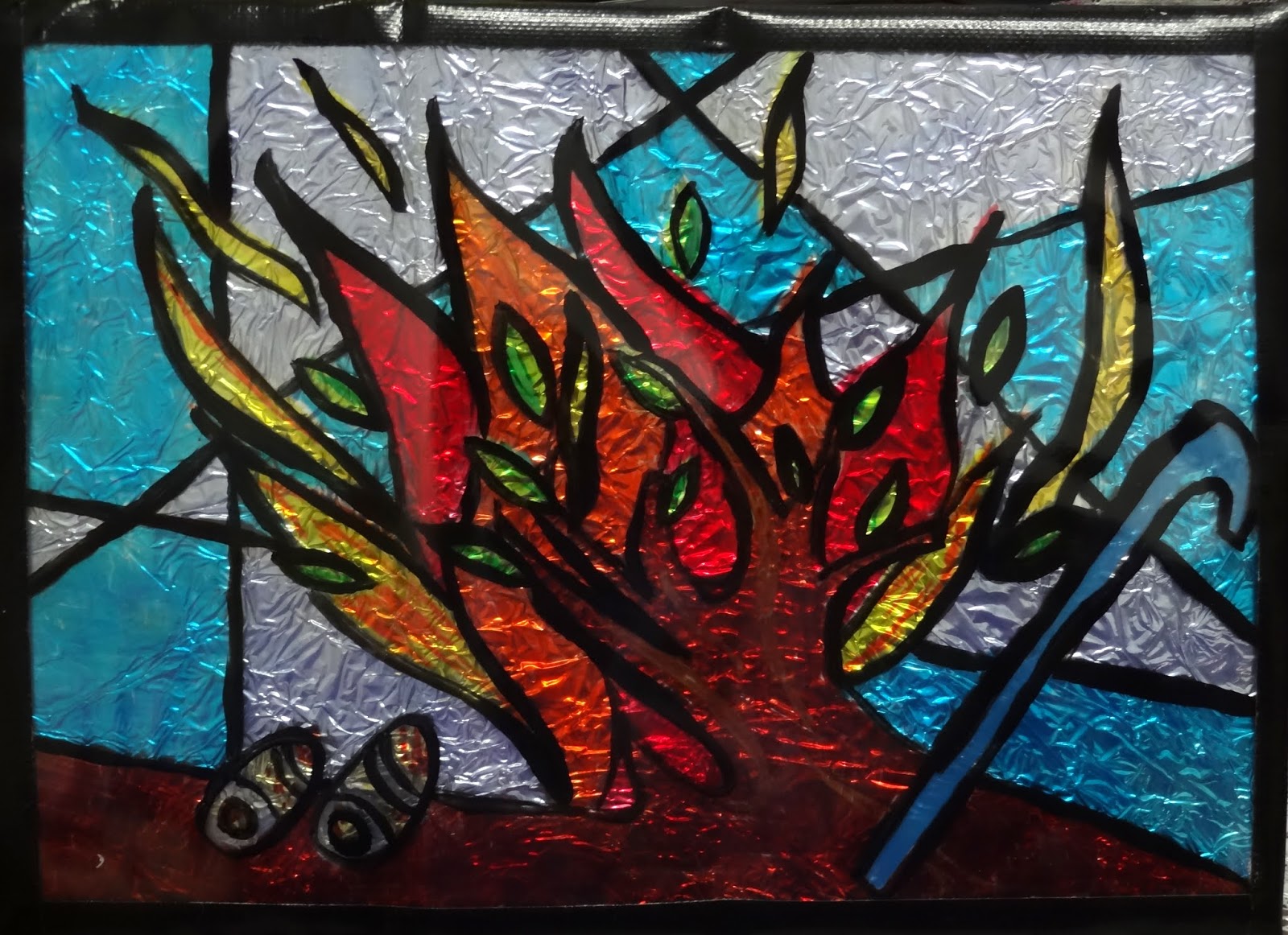Cooking Outside the Box Stained Glass Craft Tutorial