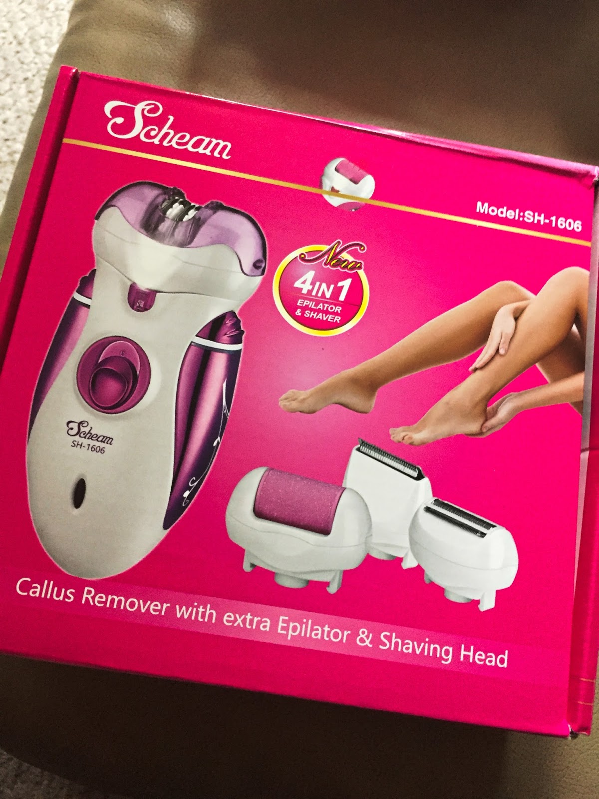 Maria's Space Review Of 4 in 1 Rechargeable Electric Epilator, Callus