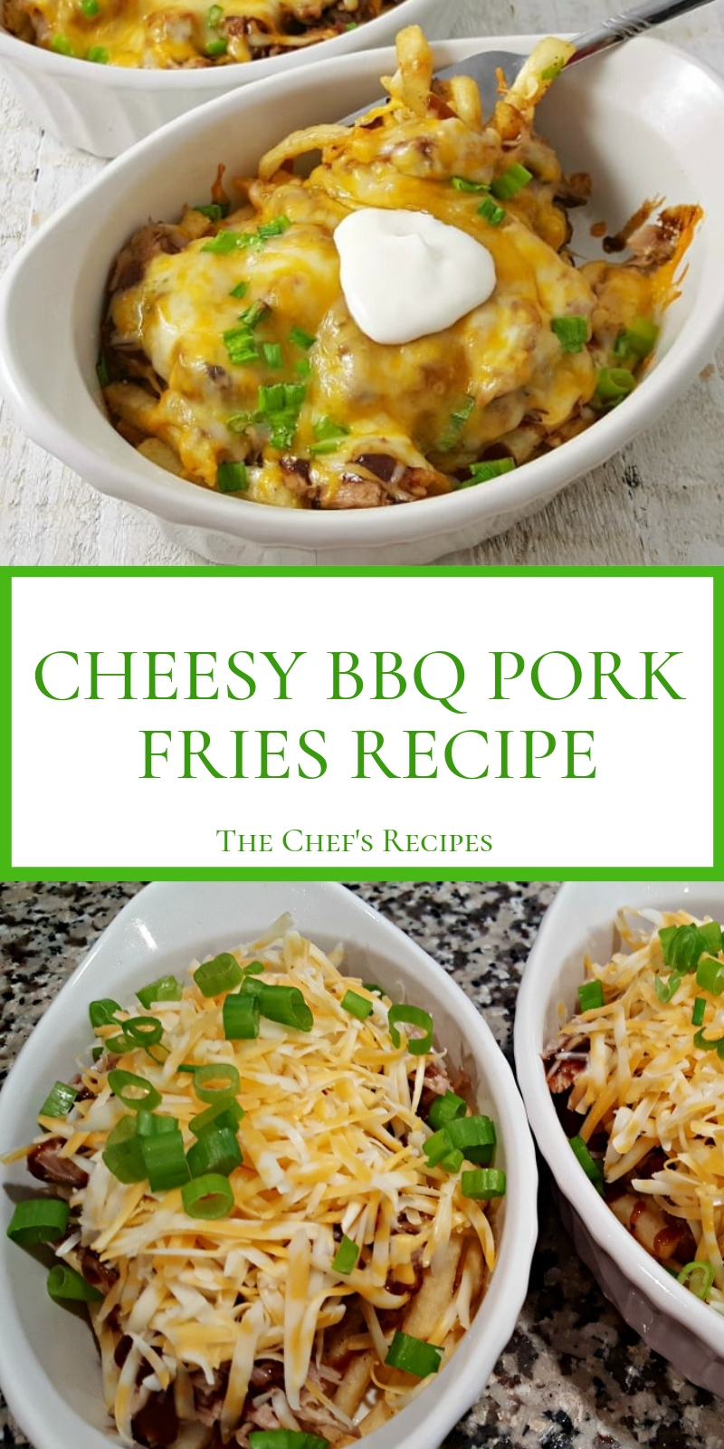 CHEESY BBQ PORK FRIES RECIPE CHEESY BBQ PORK FRIES RECIPE