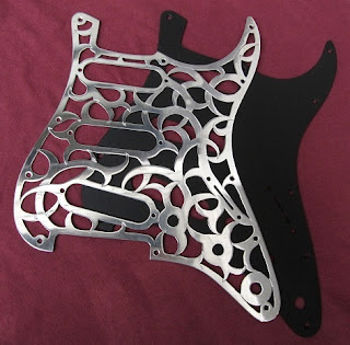 Metal Guitar Pickguards, Covers & Plates ~ Stratocaster ... bass guitar wiring schematics diagram 