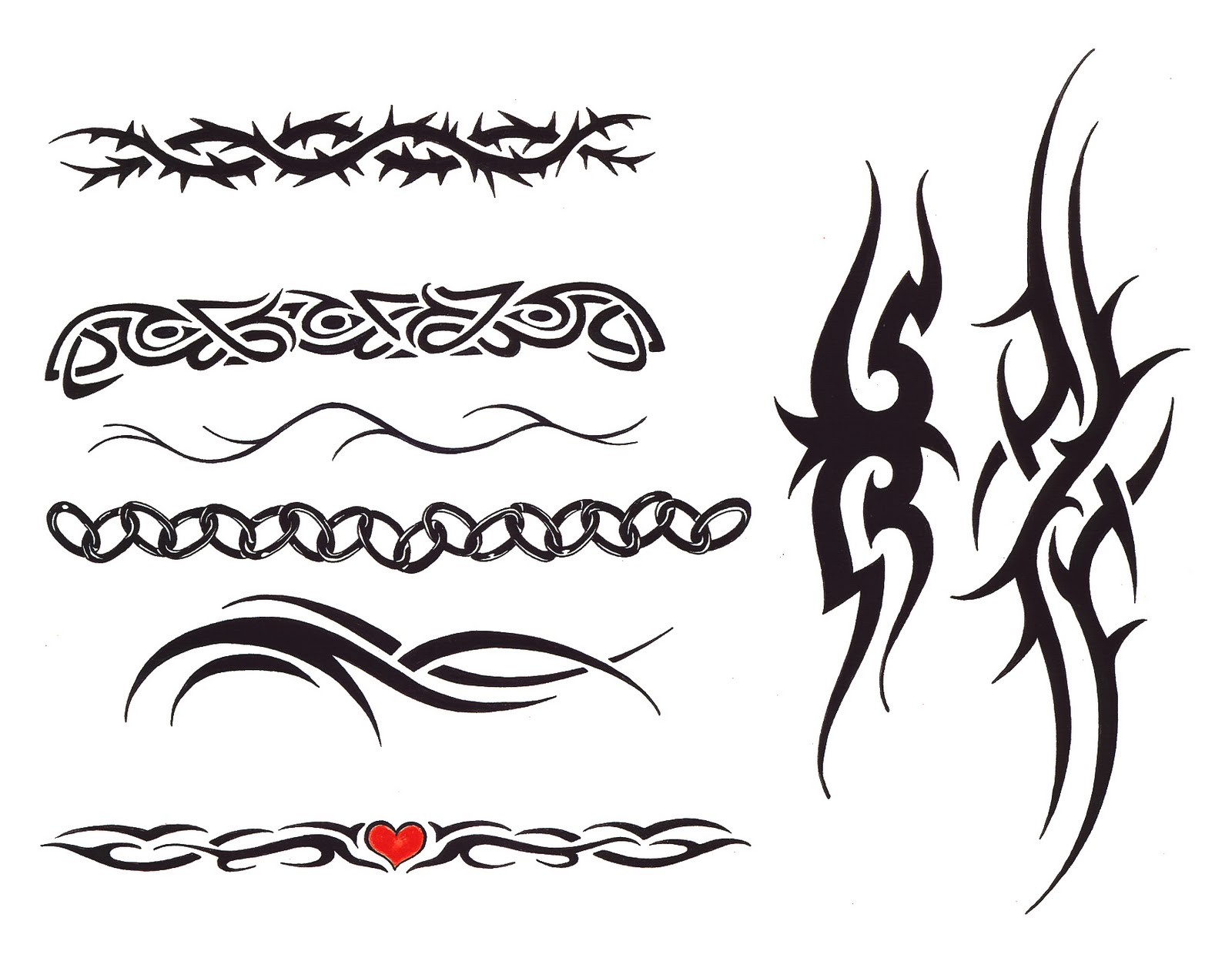 Tribal armband tattoos designs