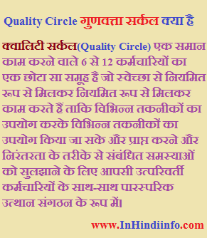 Quality Circle in Hindi