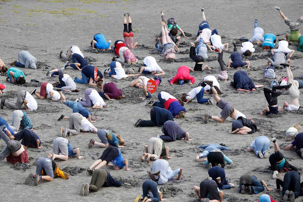 Nothing To Do With Arbroath Climate change protesters buried their