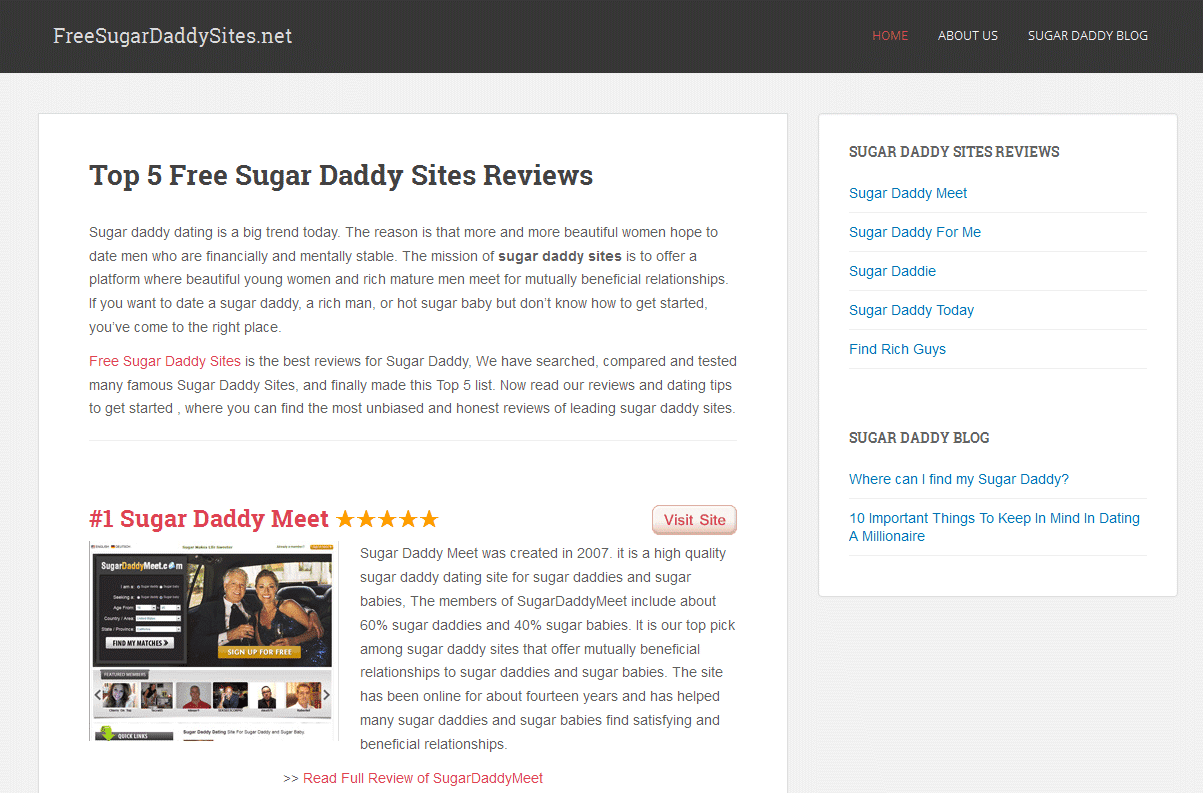 sugar daddy free sites