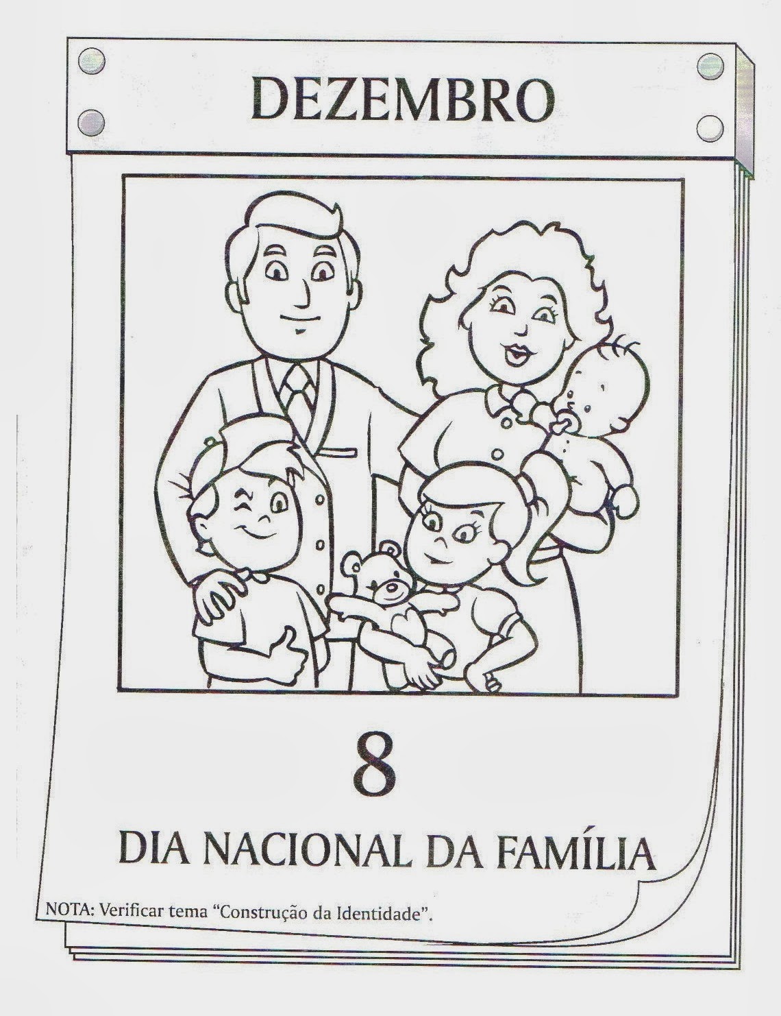 Educando com a Tia Mara e Cia: 8 de Dezembro - Dia Nacional da Família