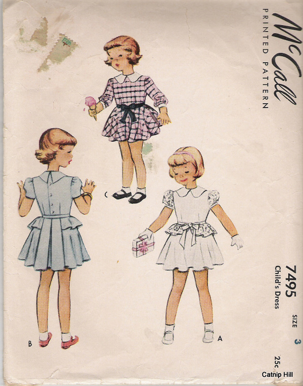 Sewing Vintage: Children's Patterns for Sale