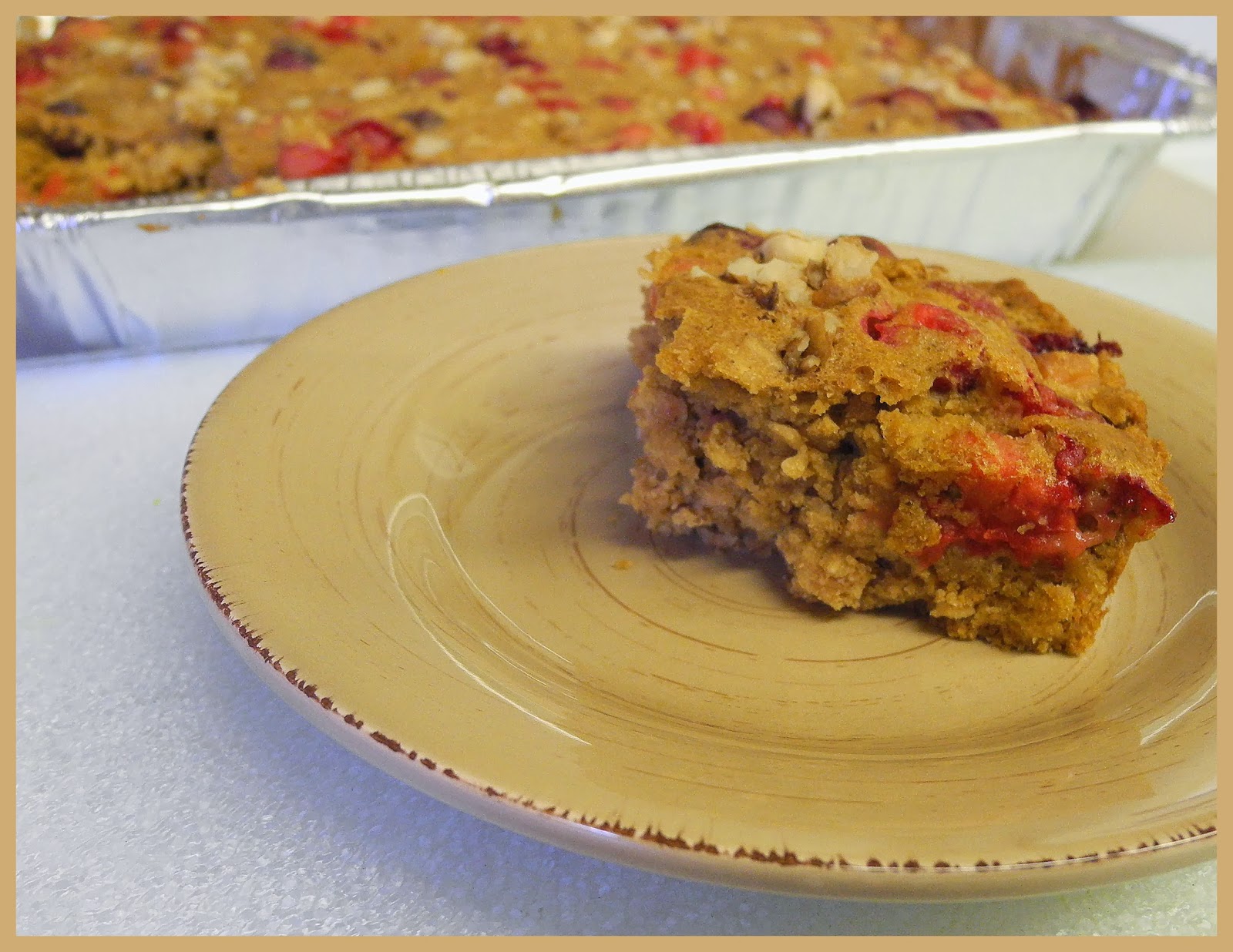 Cranberry Oatmeal Walnut Cake THB