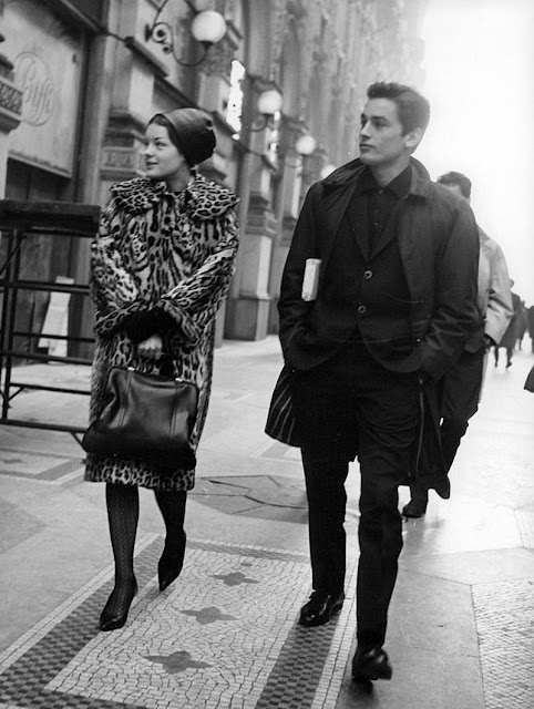Impressioni Fotografiche: Romy Schneider and Alain Delon in Paris 1961 ...